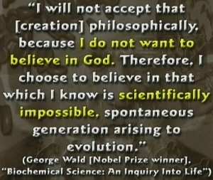 To believe in something that you know is scientifically impossible.